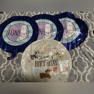 Helium foil balloons, 18”, new